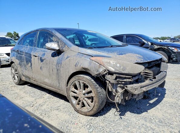 KMHD35LH8HU336020 2017 HYUNDAI ELANTRA Серый Передняя правая четверть