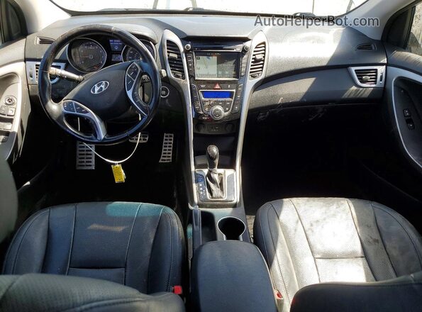 KMHD35LH8HU336020 2017 HYUNDAI ELANTRA Серый Вид панели приборов
