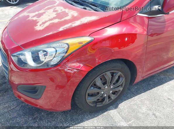 KMHD35LH8HU357482 2017 HYUNDAI ELANTRA GT Red Դիմացի տեսք