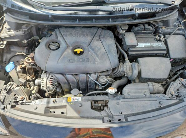 KMHD35LH9GU281253 2016 HYUNDAI ELANTRA Black Widok wnętrza z tyłu