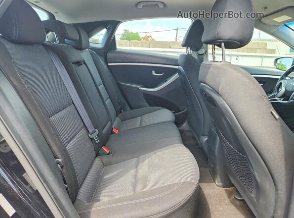 KMHD35LH9GU281253 2016 HYUNDAI ELANTRA Black Widok tylnych siedzeń