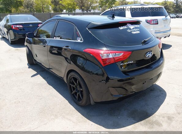 KMHD35LH9GU322822 2016 HYUNDAI ELANTRA GT Black უკანა მარცხენა