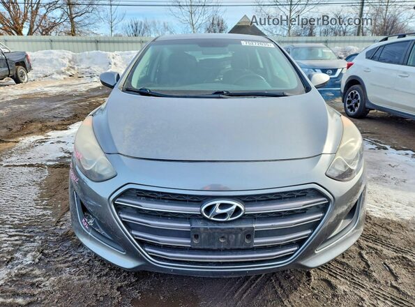 KMHD35LHXGU286719 2016 HYUNDAI ELANTRA Gray Front view
