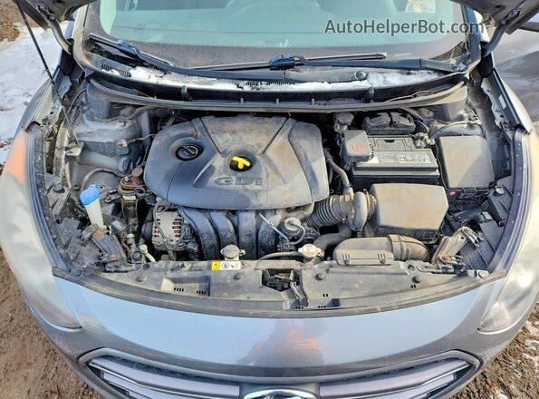 KMHD35LHXGU286719 2016 HYUNDAI ELANTRA Gray Rear interior view