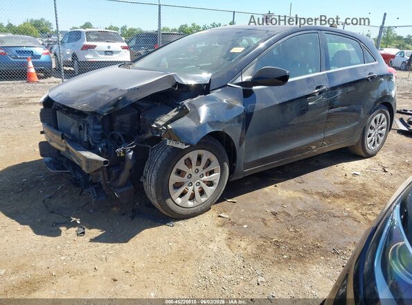 KMHD35LHXGU304524 2016 HYUNDAI ELANTRA GT Black Առջևի ձախ երեք քառորդ տեսարան
