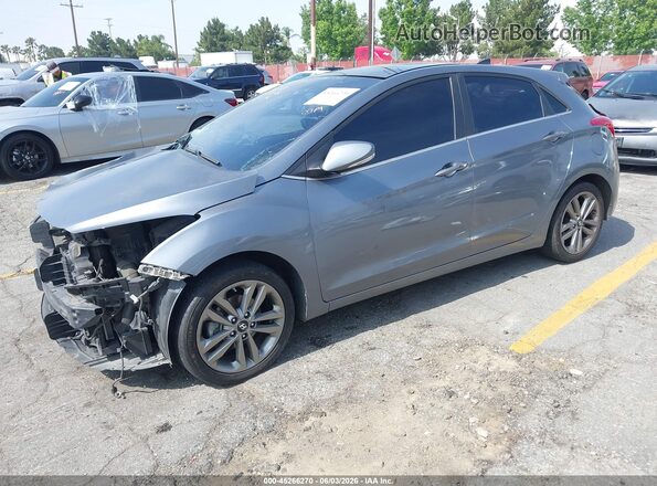 KMHD35LHXGU316186 2016 HYUNDAI ELANTRA GT Gray წინა მარცხენა ხედი სამი მეოთხედიდან