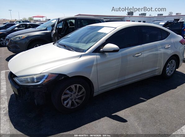 KMHD74LF0HU085314 2017 HYUNDAI ELANTRA Tan Front left