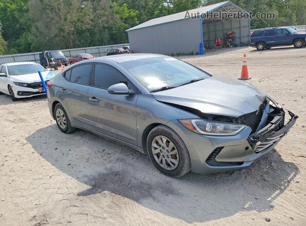 KMHD74LF0HU094143 2017 HYUNDAI ELANTRA Gray 
