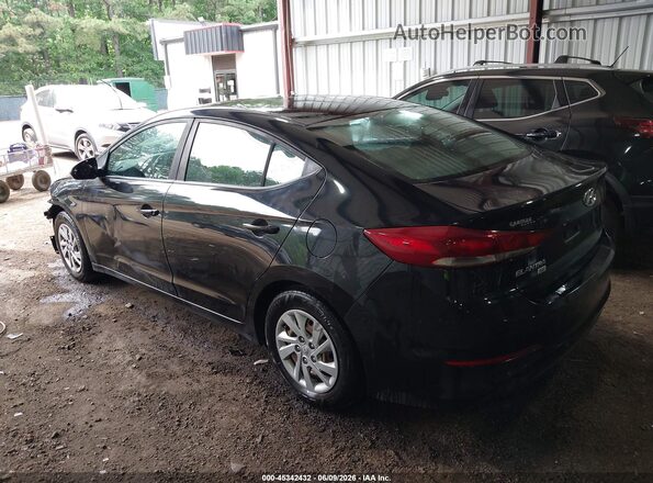 KMHD74LF0JU498467 2018 HYUNDAI ELANTRA Black Trasero izquierdo