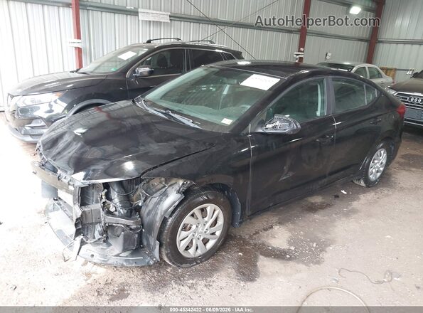 KMHD74LF0JU498467 2018 HYUNDAI ELANTRA Black Vista tres cuartos delantera izquierda