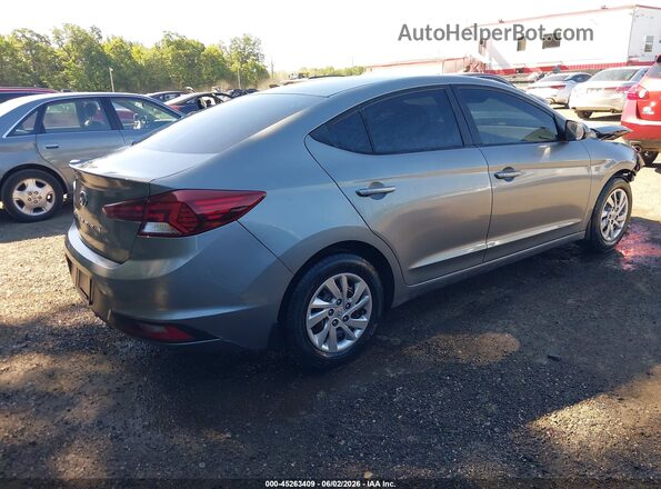 KMHD74LF0KU789648 2019 HYUNDAI ELANTRA Серебряный Задняя правая четверть