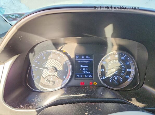 KMHD74LF0LU024599 2020 HYUNDAI ELANTRA Gray Instrument cluster view