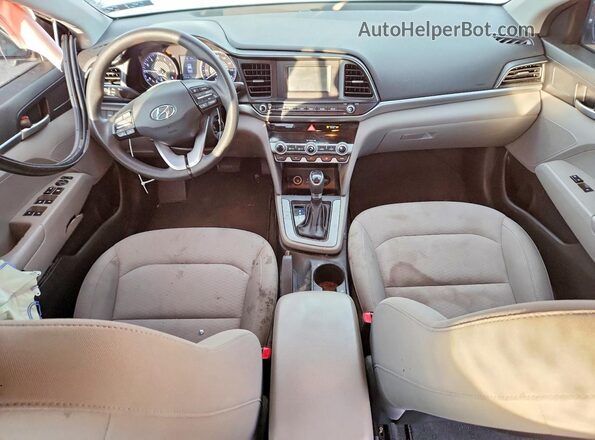 KMHD74LF0LU024599 2020 HYUNDAI ELANTRA Gray Dashboard view