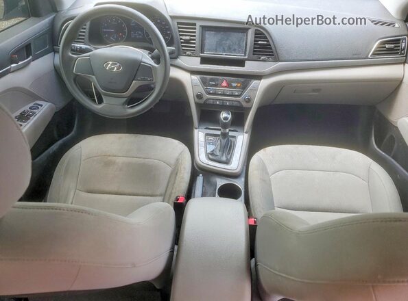 KMHD74LF1HU090635 2017 HYUNDAI ELANTRA Черный Вид панели приборов