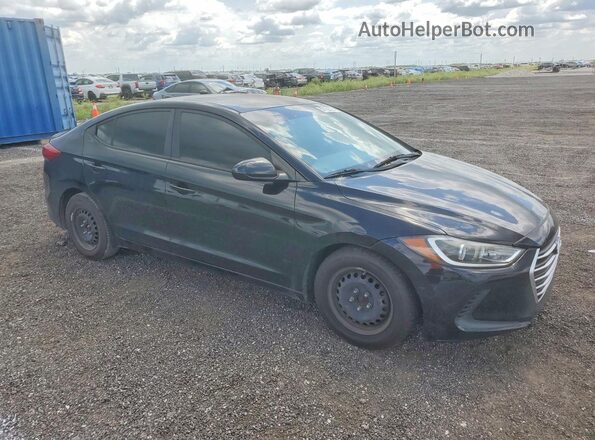 KMHD74LF1HU090635 2017 HYUNDAI ELANTRA Черный Передняя правая четверть