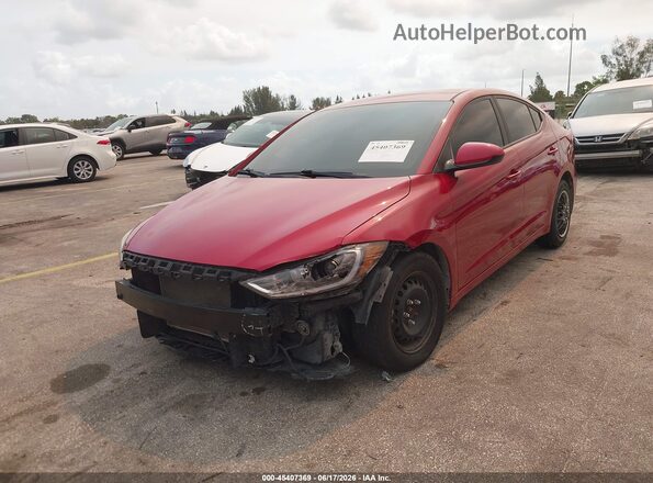 KMHD74LF1HU103593 2017 HYUNDAI ELANTRA Red წინა ხედი