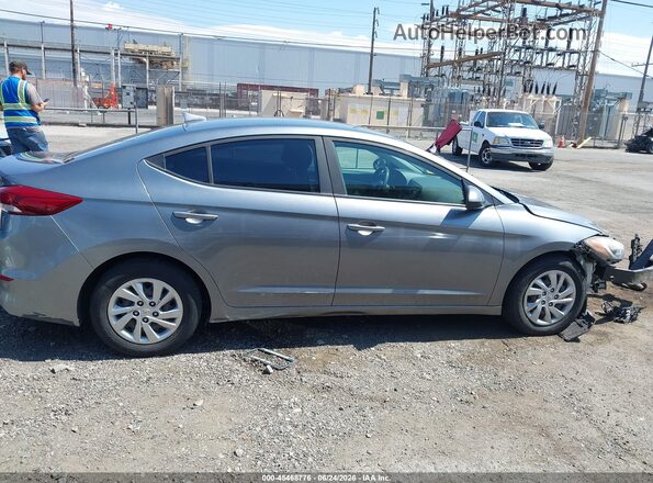 KMHD74LF1HU152356 2017 HYUNDAI ELANTRA Gray Widok wnętrza z tyłu