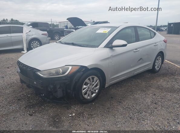 KMHD74LF1HU424792 2017 HYUNDAI ELANTRA Silver წინა მარცხენა ხედი სამი მეოთხედიდან