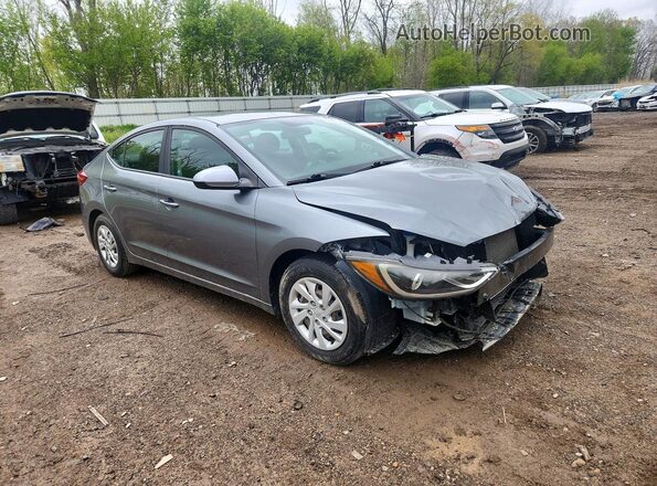 KMHD74LF1JU452940 2018 HYUNDAI ELANTRA Gray Delantero derecho