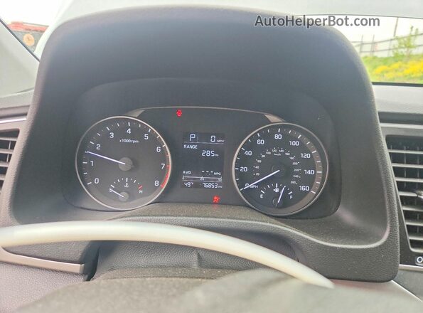 KMHD74LF1JU452940 2018 HYUNDAI ELANTRA Gray Vista del cuadro de instrumentos