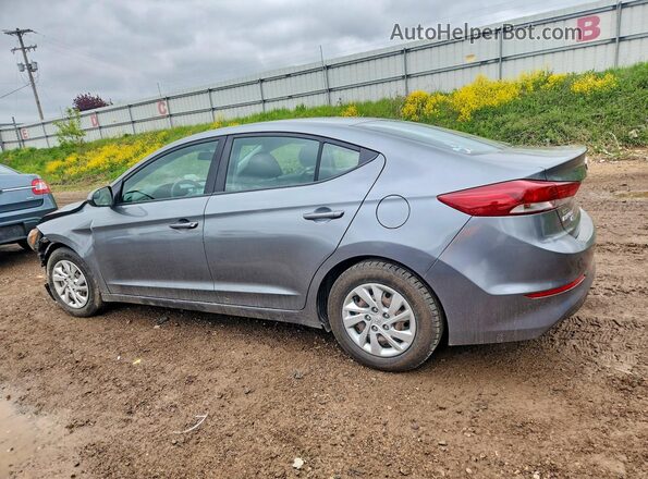 KMHD74LF1JU452940 2018 HYUNDAI ELANTRA Gray Trasero izquierdo