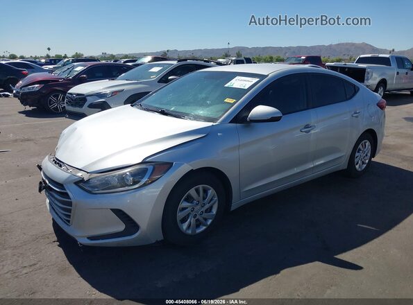 KMHD74LF1JU468815 2018 HYUNDAI ELANTRA Silver Vista tres cuartos delantera izquierda