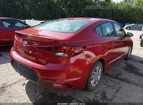 KMHD74LF1KU793014 2019 HYUNDAI ELANTRA Red Задня права чверть