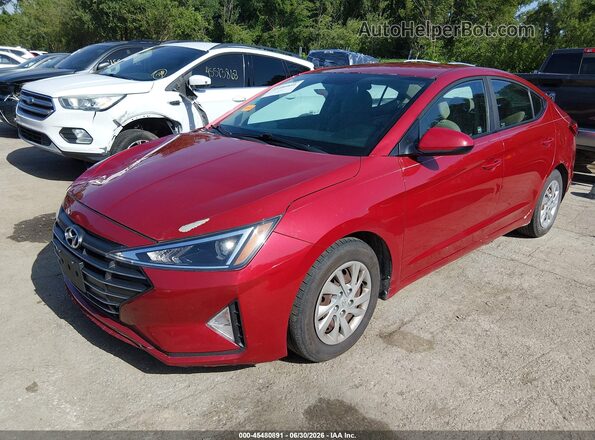 KMHD74LF1KU793014 2019 HYUNDAI ELANTRA Red Передня ліва чверть