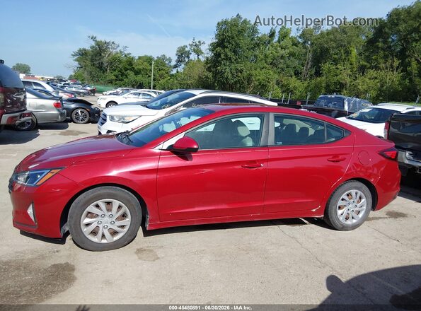 KMHD74LF1KU793014 2019 HYUNDAI ELANTRA Red Панорамний вид салону 360°
