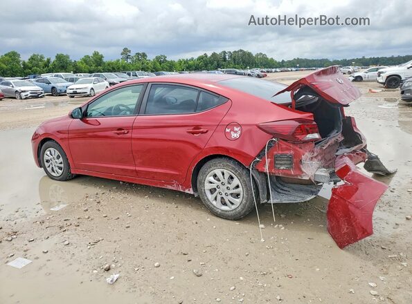 KMHD74LF1KU807154 2019 HYUNDAI ELANTRA Red უკანა მარცხენა