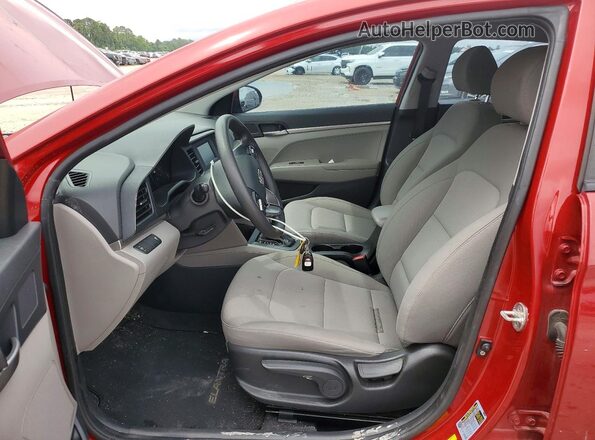 KMHD74LF1KU807154 2019 HYUNDAI ELANTRA Red წინა სალონის ხედი