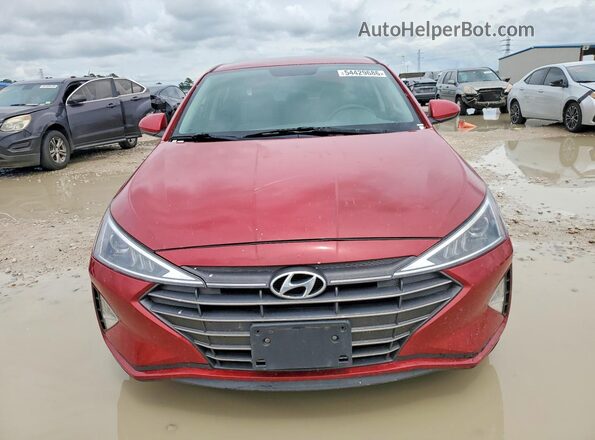 KMHD74LF1KU807154 2019 HYUNDAI ELANTRA Red წინა ხედი