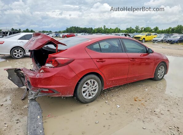 KMHD74LF1KU807154 2019 HYUNDAI ELANTRA Red უკანა მარჯვენა