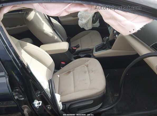 KMHD74LF1LU070782 2020 HYUNDAI ELANTRA Black Вид салону спереду