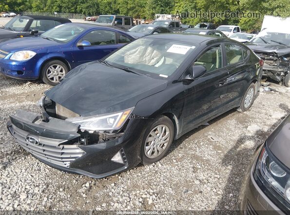 KMHD74LF1LU070782 2020 HYUNDAI ELANTRA Black Передня ліва чверть
