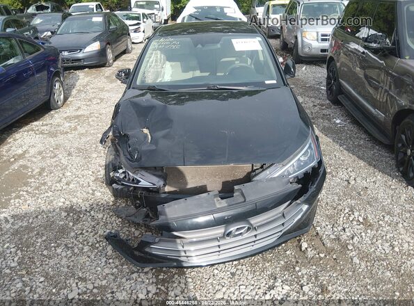KMHD74LF1LU070782 2020 HYUNDAI ELANTRA Black Вид щитка приладів