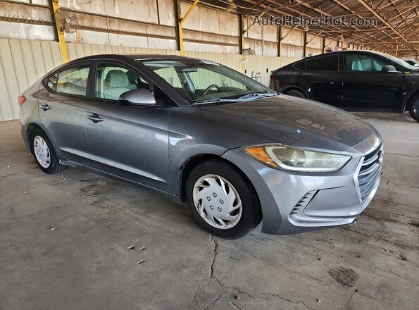 KMHD74LF2HU085959 2017 HYUNDAI ELANTRA Gray 