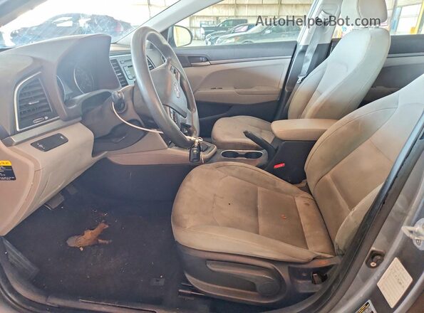 KMHD74LF2HU085959 2017 HYUNDAI ELANTRA Gray 
