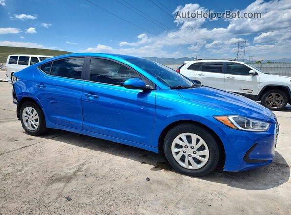 KMHD74LF2HU408410 2017 HYUNDAI ELANTRA Blue წინა მარჯვენა