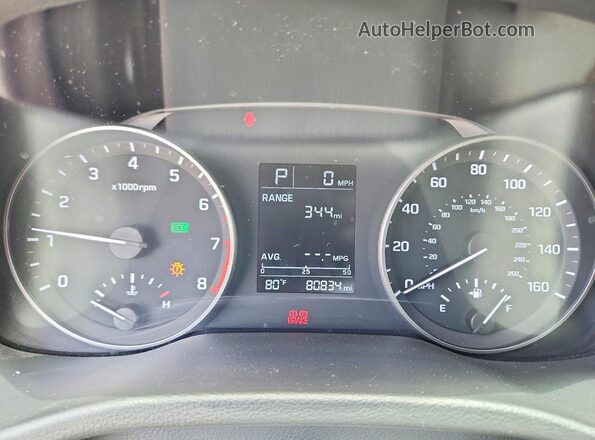 KMHD74LF2HU408410 2017 HYUNDAI ELANTRA Blue ხელსაწყოთა პანელის ხედი