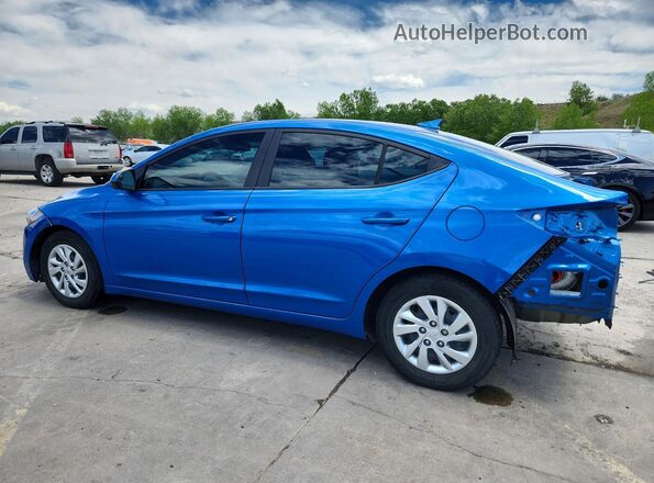 KMHD74LF2HU408410 2017 HYUNDAI ELANTRA Blue უკანა მარცხენა