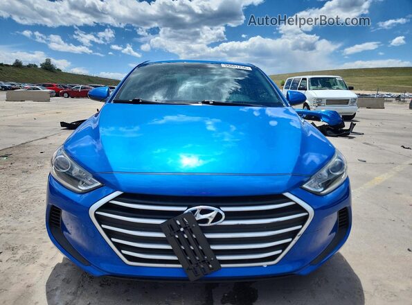 KMHD74LF2HU408410 2017 HYUNDAI ELANTRA Blue წინა ხედი