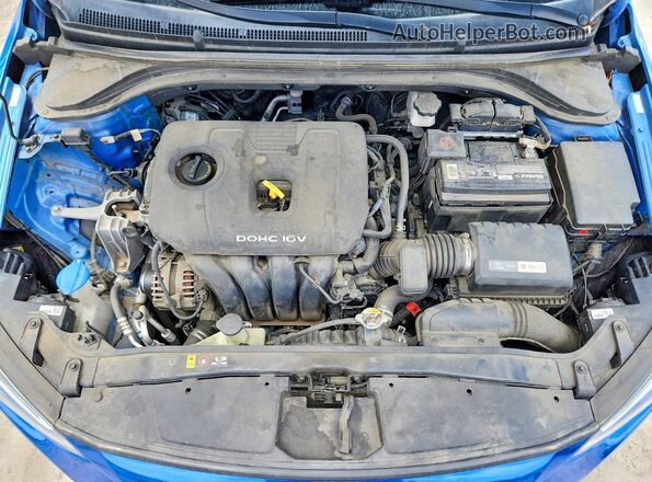 KMHD74LF2HU408410 2017 HYUNDAI ELANTRA Blue უკანა სალონის ხედი
