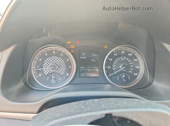 KMHD74LF2KU863961 2019 HYUNDAI ELANTRA Silver Вид щитка приладів