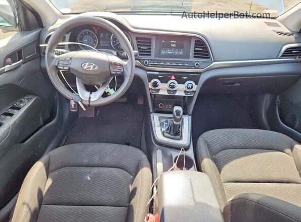 KMHD74LF2KU863961 2019 HYUNDAI ELANTRA Silver Вид панелі приладів