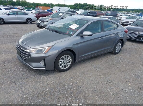 KMHD74LF2KU877830 2019 HYUNDAI ELANTRA Gray Vista tres cuartos delantera izquierda