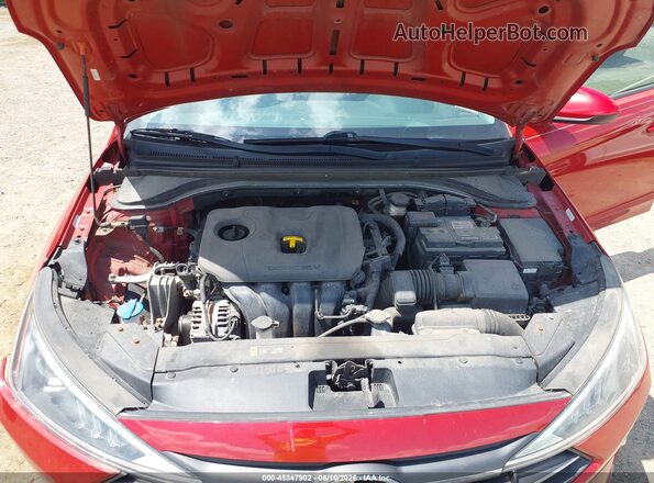 KMHD74LF2LU017847 2020 HYUNDAI ELANTRA Red Widok z tyłu