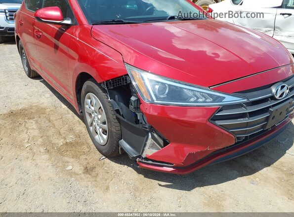 KMHD74LF2LU017847 2020 HYUNDAI ELANTRA Red Widok z przodu