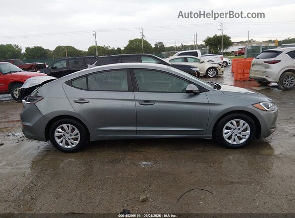 KMHD74LF3HU400025 2017 HYUNDAI ELANTRA Серый Вид задней части салона
