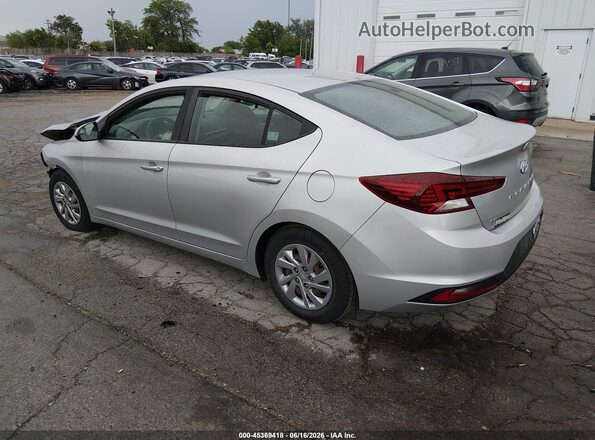 KMHD74LF3KU775369 2019 HYUNDAI ELANTRA Silver Trasero izquierdo